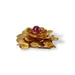 Van Cleef & Ariel’s Ruby Floral Motif Brooch