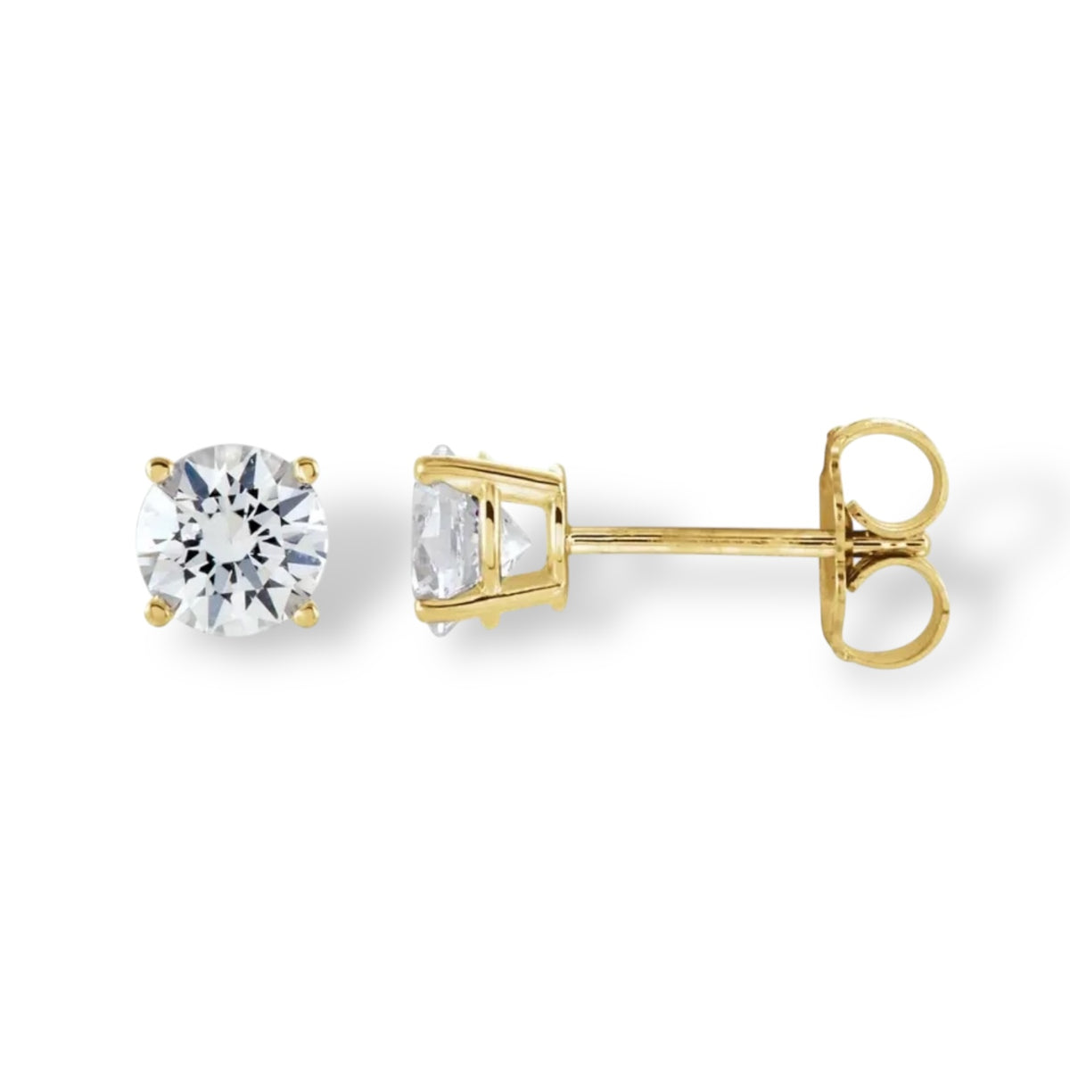 1.25 Carat Round Brilliant Diamond Studs