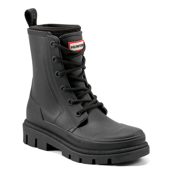 Diana 100% Waterproof lace up rainboot with neoprene upper.