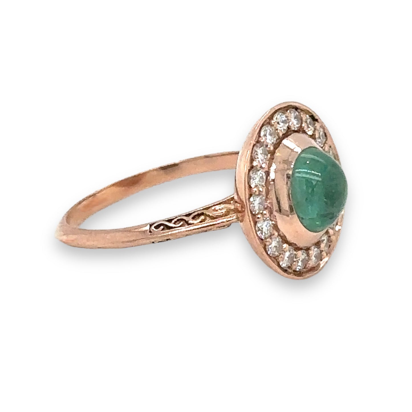 Emerald & Diamond Halo