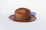 Classic Caramel Panama Hat - Handmade Straw Summer Hat