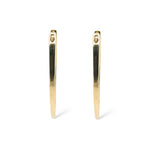 Oval Inside Out Diamond Hoops