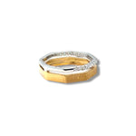 Half Eternity Two-toned Octo-Ring