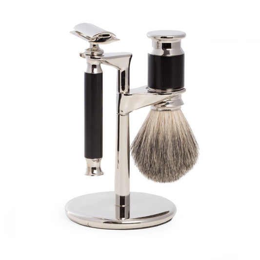 Black & Silver Shaving Set III