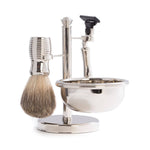 Luxe Chrome Shaving Set I