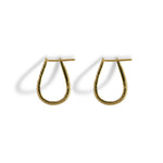 Golden Light Inside Out Hoops