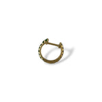 Diamond and Emerald Hoop