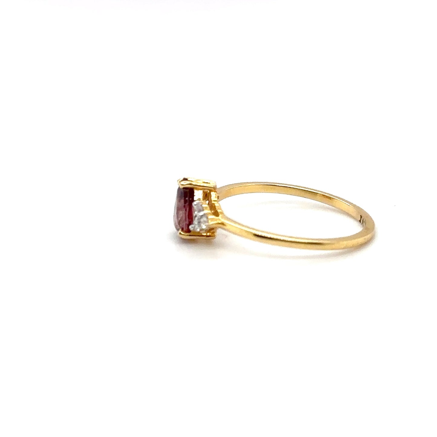 Plum Tourmaline Pear