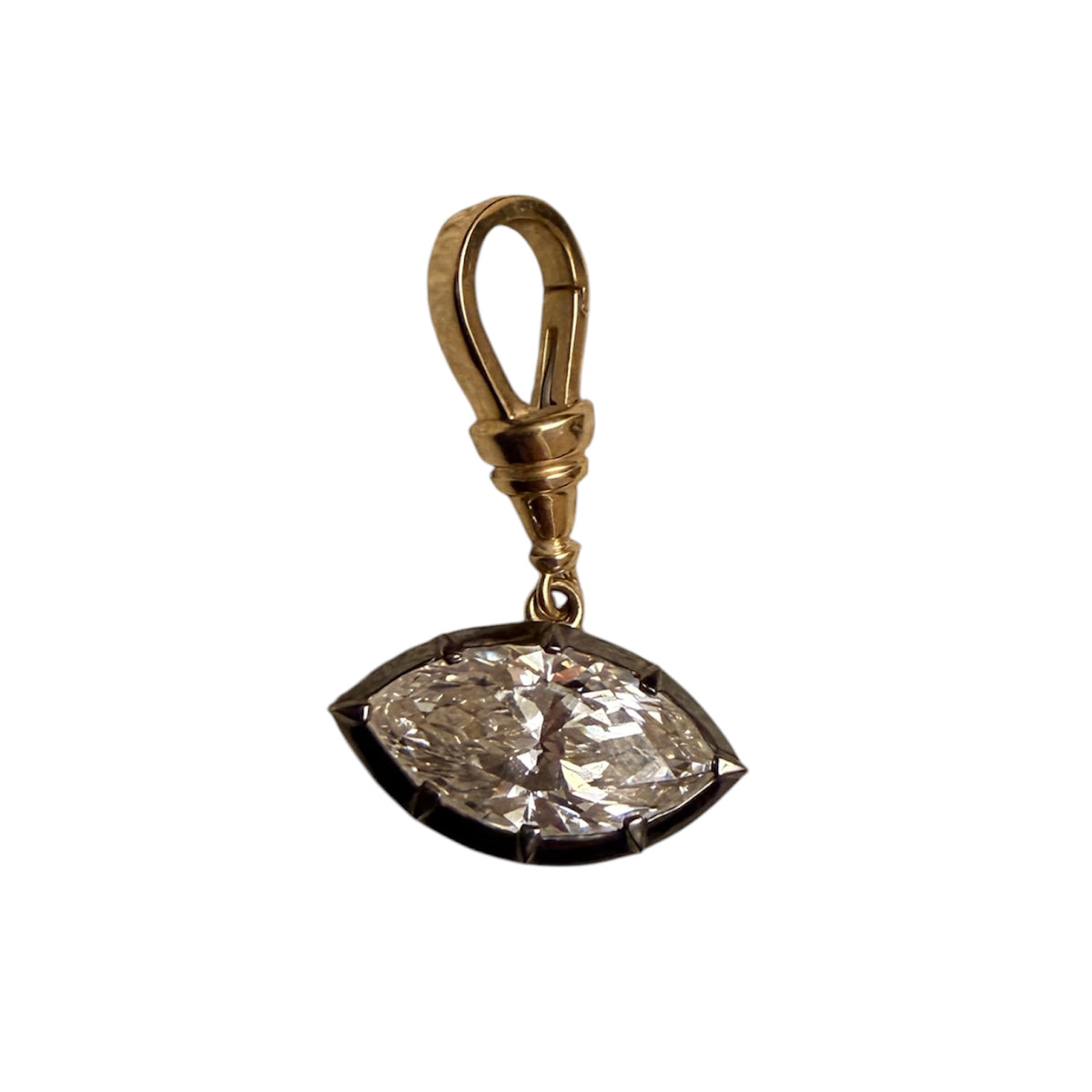 Marquise Diamond Edwardian Pendant