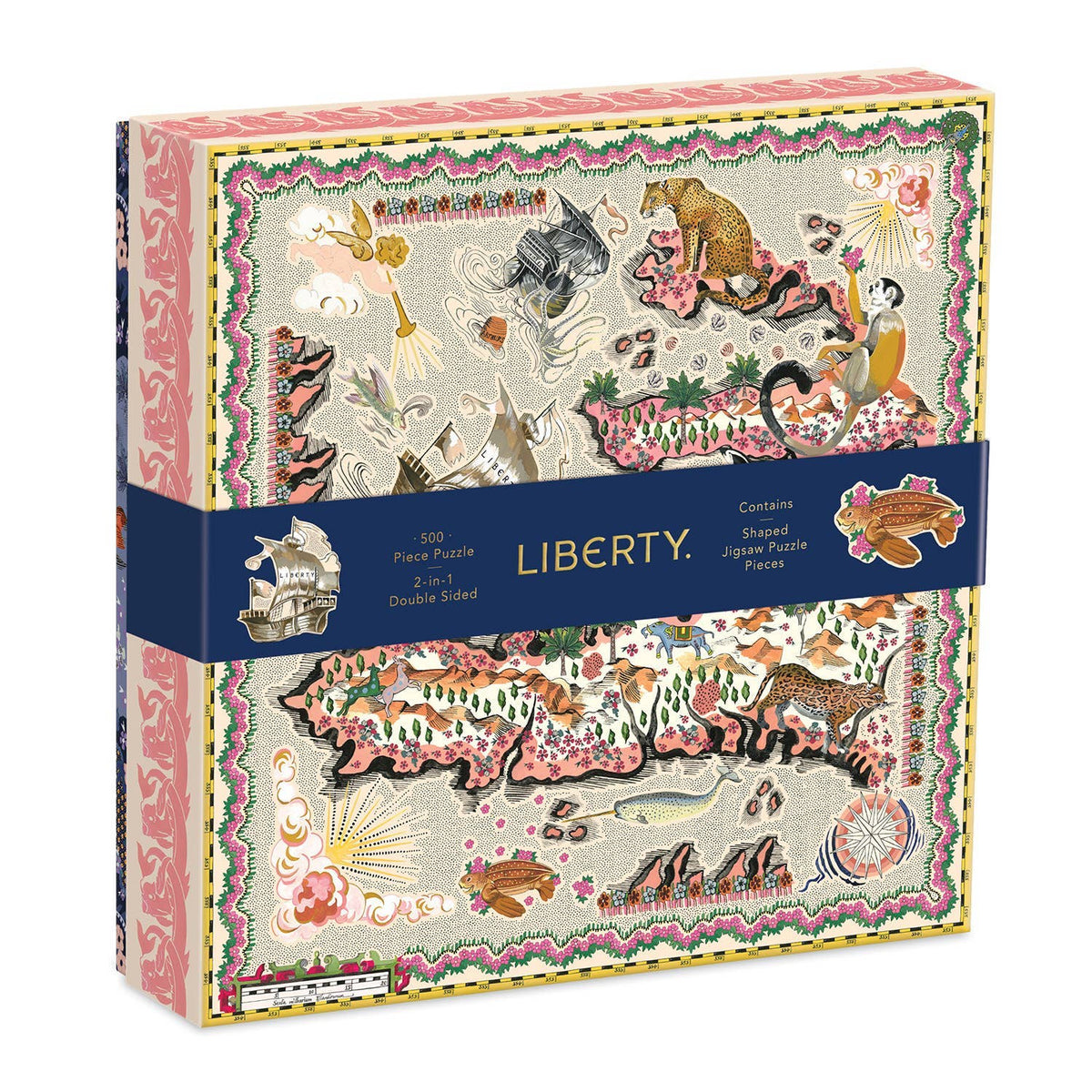 Liberty Maxine 500 Piece 2-Sided Puzzle With Shaped Pieces
