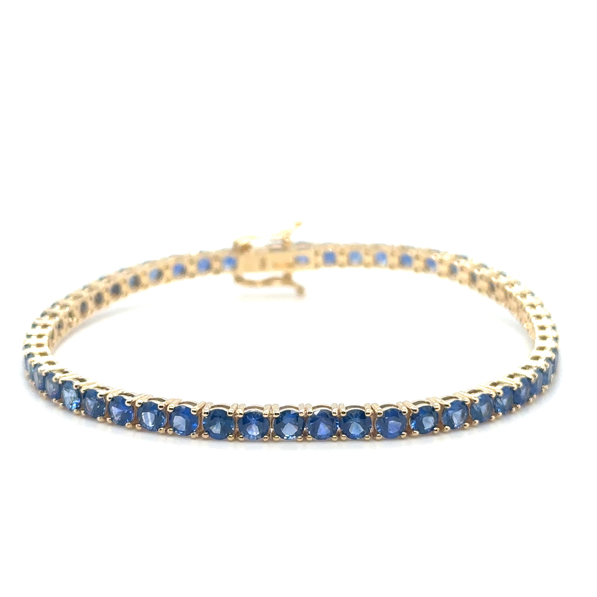 Custom Ceylon Blue Tennis Bracelet