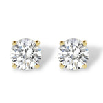 1.25 Carat Round Brilliant Diamond Studs