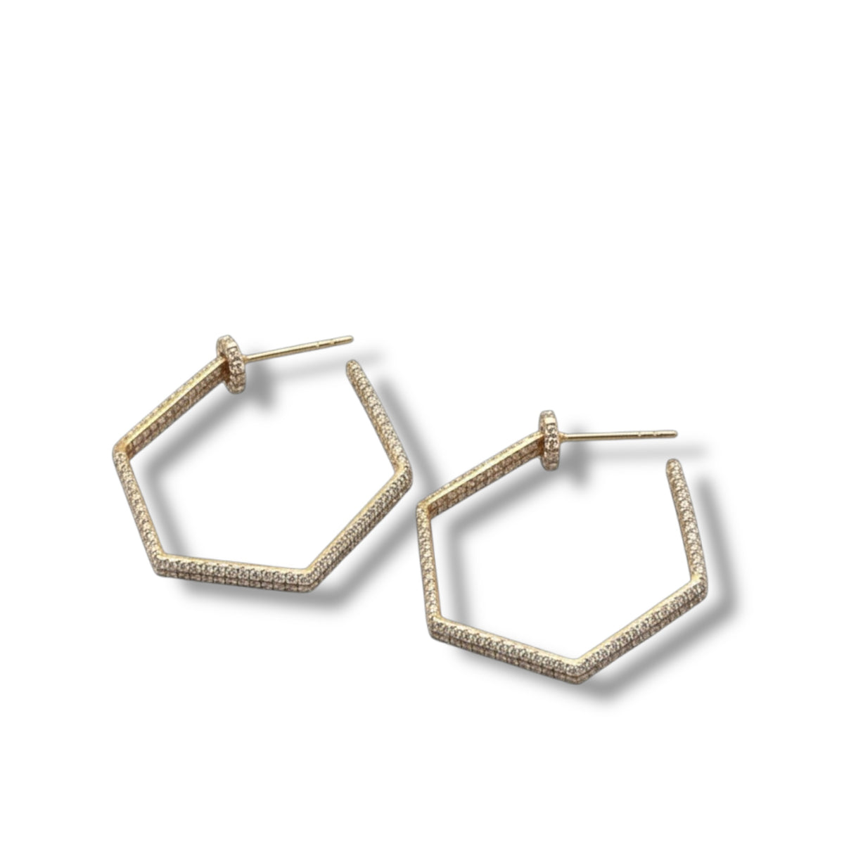 Diamond Hex Shaped Hoop