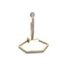 Diamond Hex Shaped Hoop