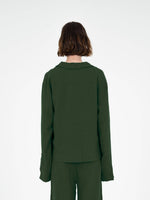 Hunter Green linen shirt