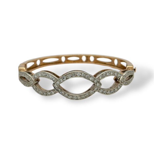 Diamond Infinity Bangle