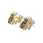 Tourmaline Insect earrings
