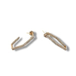 Diamond Hex Shaped Hoop