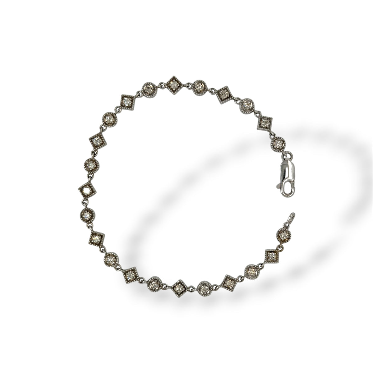 Patterned Tennis Bracelet