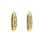 Diamond set hoop