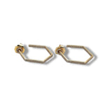 Diamond Hex Shaped Hoop