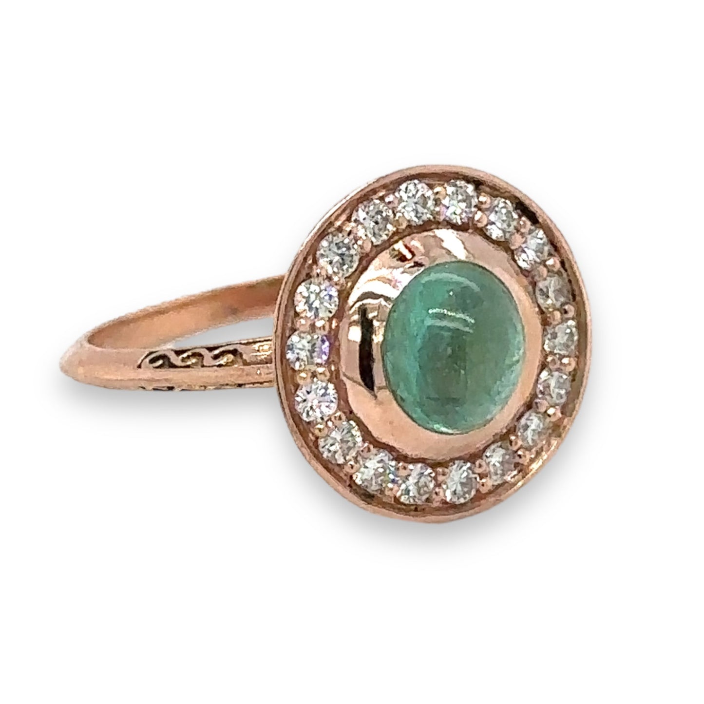 Emerald & Diamond Halo