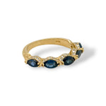 Blue Halo Ring