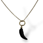 Black Feather Pendant
