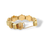 Retro-style Dome Link Bracelet