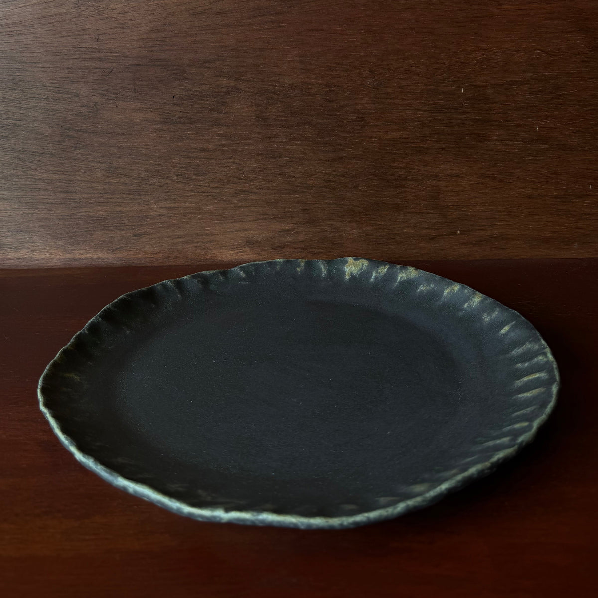 Dark Denim Dinner Plate