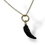 Black Feather Pendant