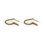 Golden Light Inside Out Hoops