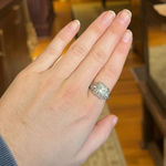 Vintage Art Deco Square Halo Diamond Ring