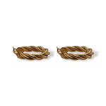 Twisted Oval Hoop