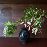 Grid Fossil Flower Vase
