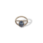 Tanzanite Cross Ring