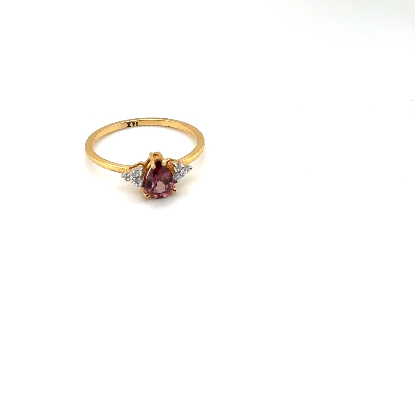 Plum Tourmaline Pear