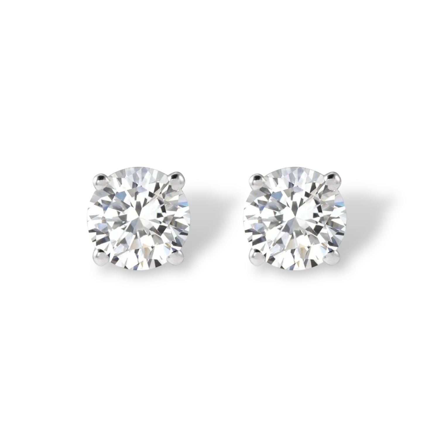 1.50 Carat Round Brilliant Diamond Studs