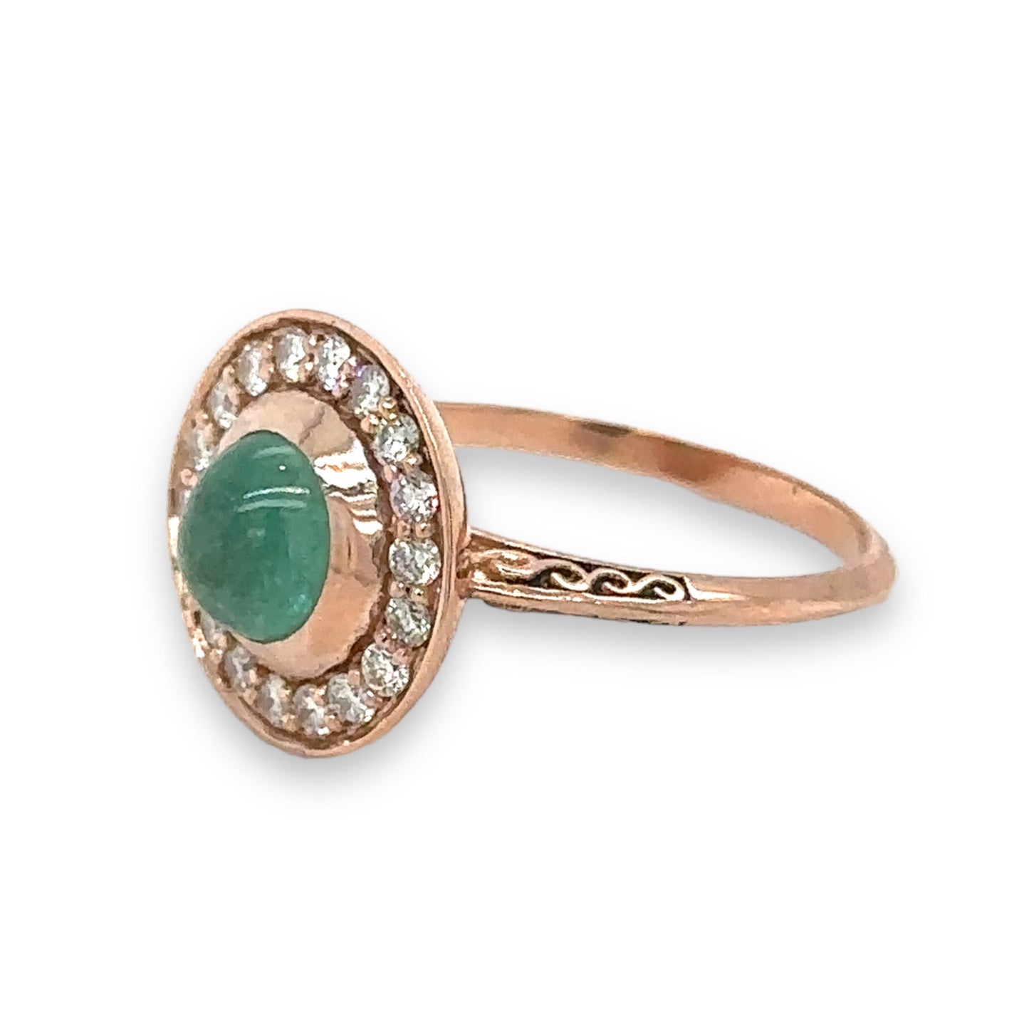 Emerald & Diamond Halo