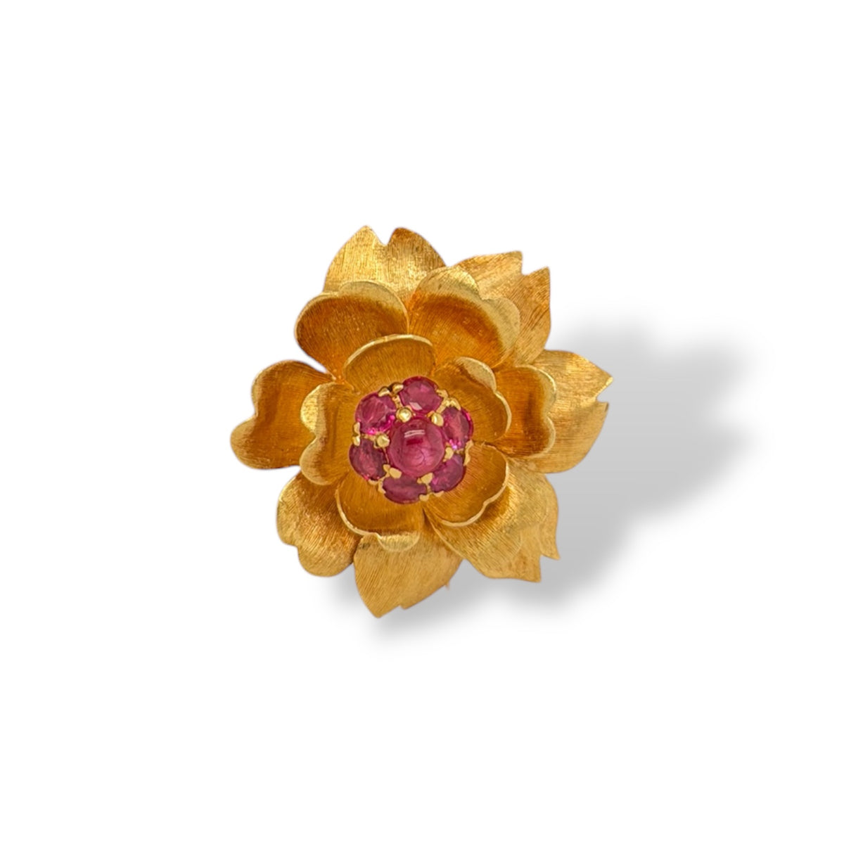 Van Cleef & Ariel’s Ruby Floral Motif Brooch