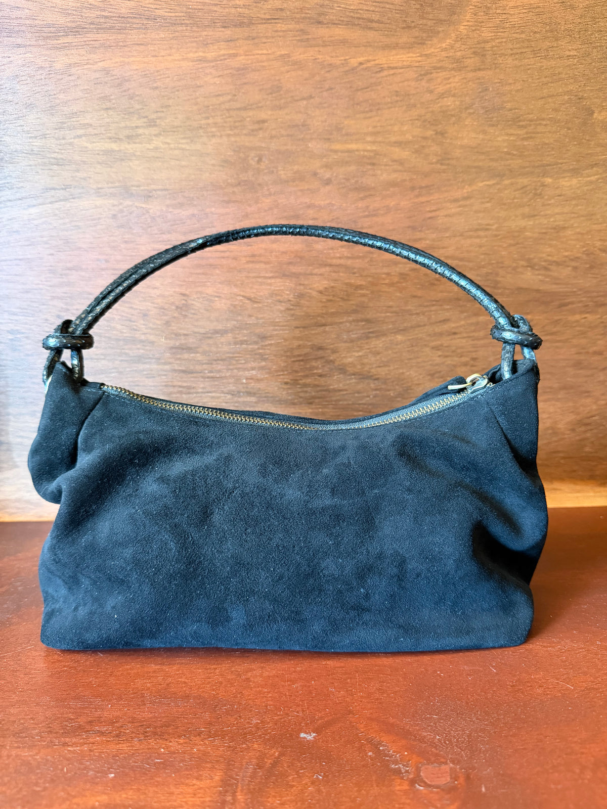 Suede Leather Handbag