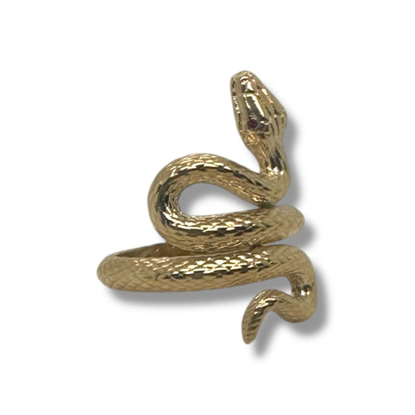Ruby-eyed Coral Snake Ring