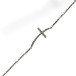 Diamond Cross Bracelet