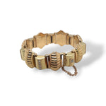 Retro-style Dome Link Bracelet
