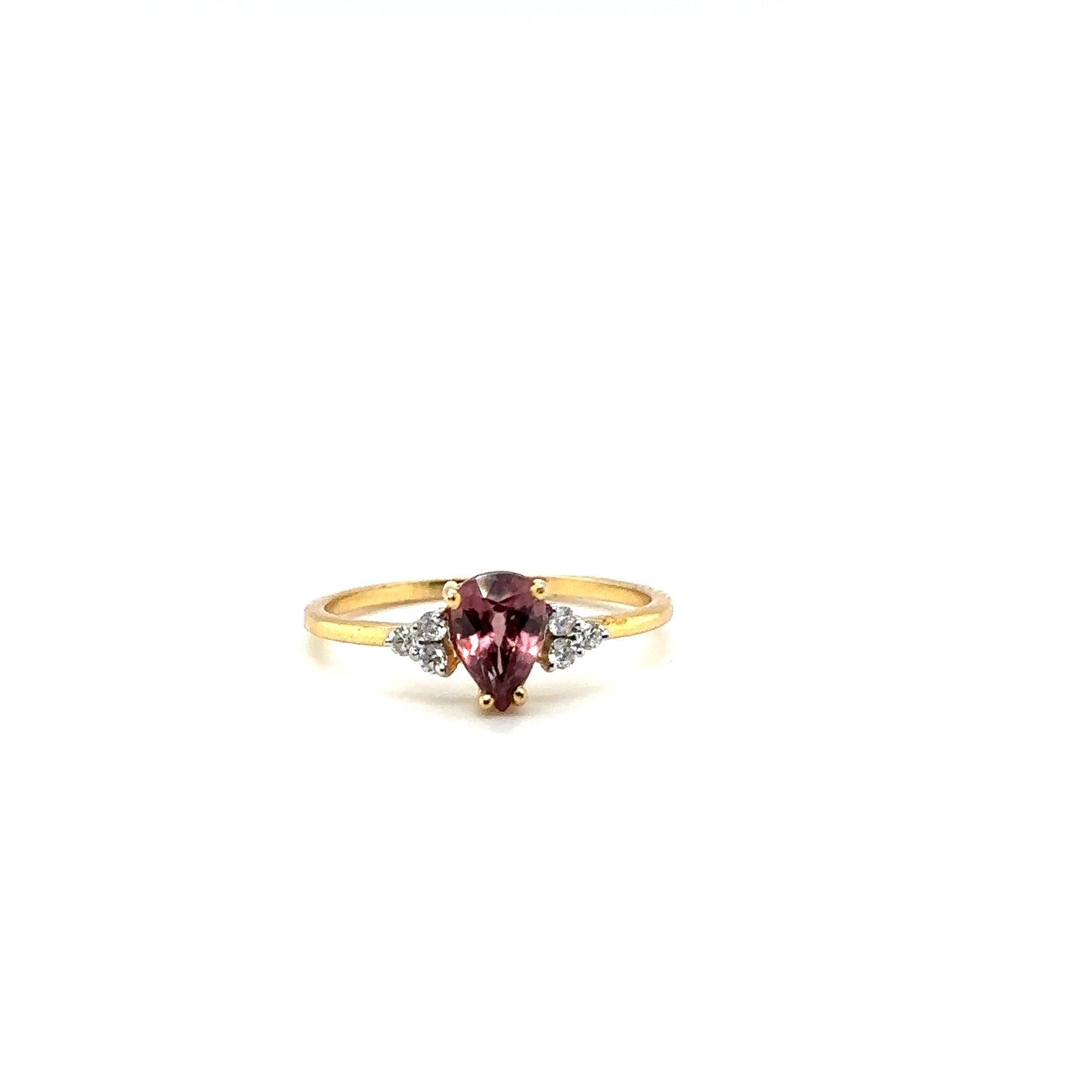 Plum Tourmaline Pear