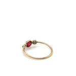 Three Stone Ruby & Diamond Ring