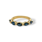 Blue Halo Ring