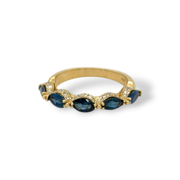 Blue Halo Ring