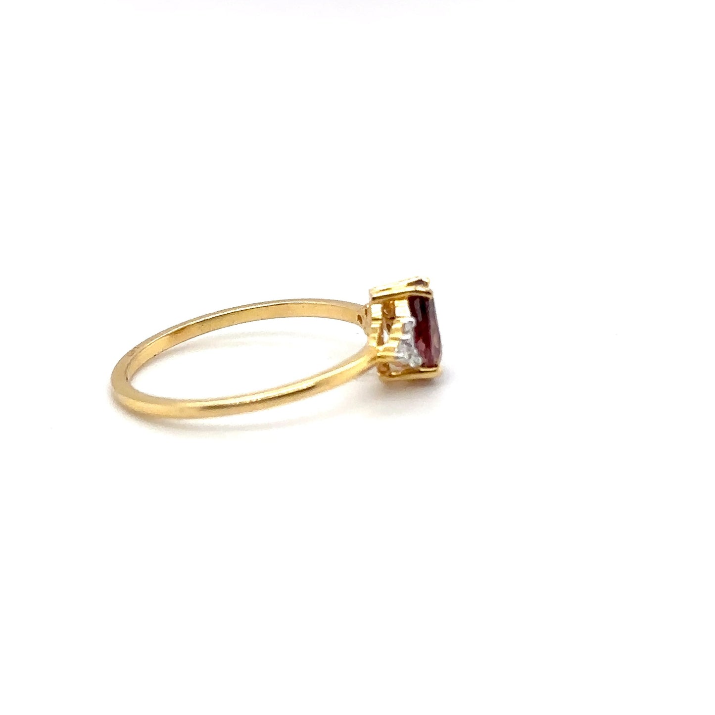 Plum Tourmaline Pear