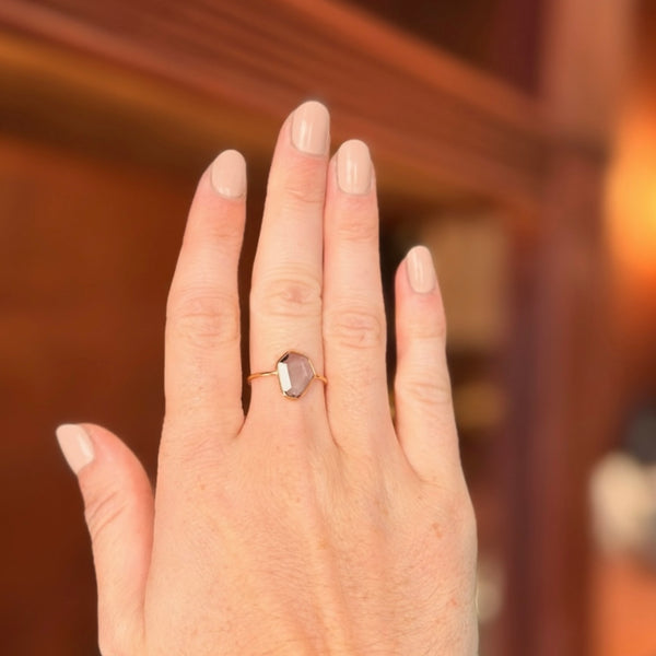 Kunzite Portrait Ring